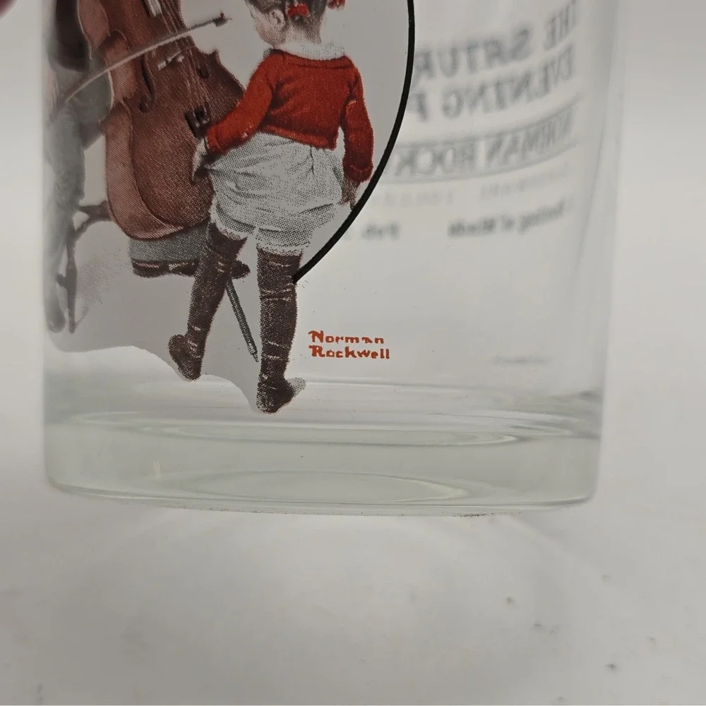 Norman Rockwell Saturday Evening Post Glassware A Meeting of Minds 2/3/1923